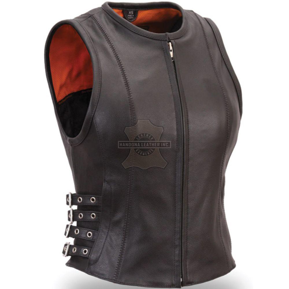 Women Leather Vest