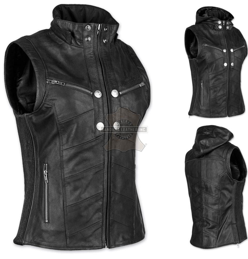 Women Leather Vest