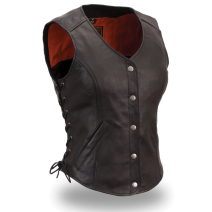 Women Leather Vest